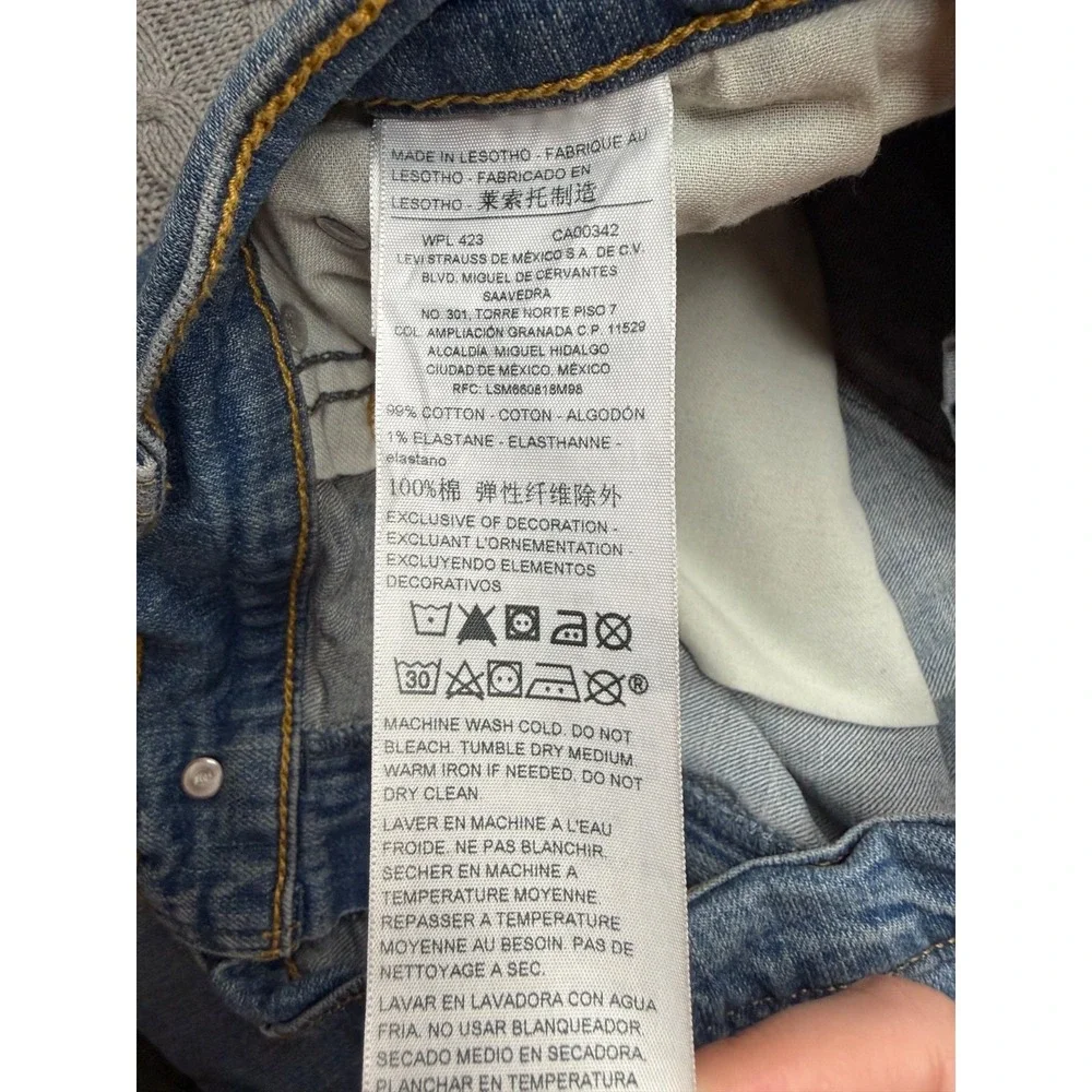 Signature Levi Strauss Gold Label Jeans Straight Men 40x30 Whisker Gold Label